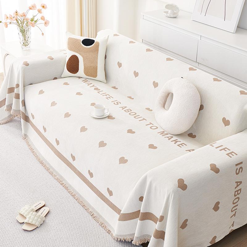 Чехол для дивана Nordic High Sense, полное покрытие, ткань шенилл, устойчивое к царапинам, полотенце для дивана, универсальный нескользящий чехол для дивана Four Seasons