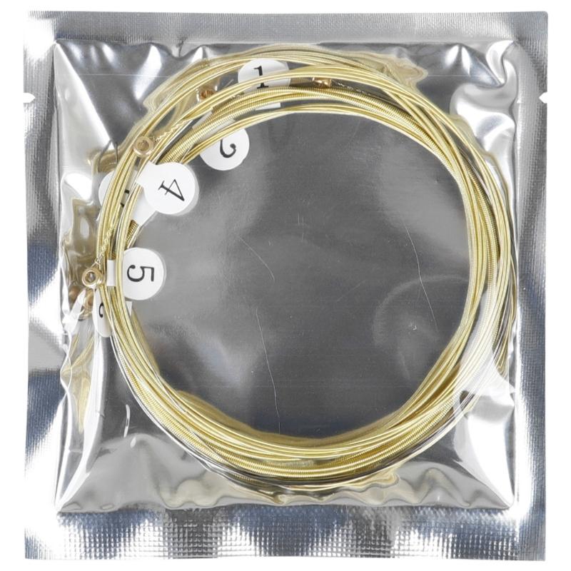 6 шт. 10-48 Струны для акустической гитары со стальным сердечником из сплава Струны для 6-струнной фолк-гитары Аксессуары для музыкальных инструментов Долговечные