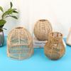 Hand Weave Lampshade Rattan Hanging Lamp Shade Cafe Hotel Ceiling Light Cover
