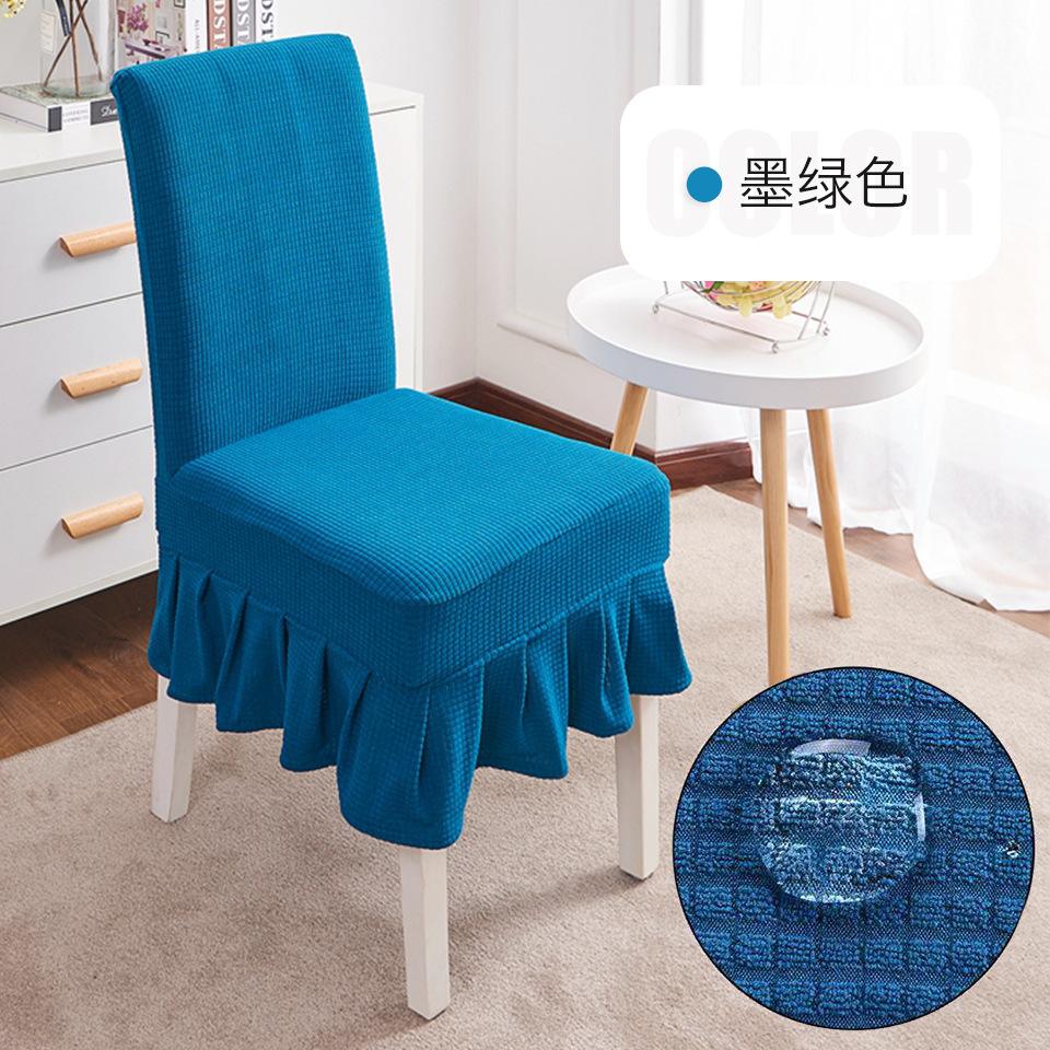 Chair Cover Waterproof Skirt Chair Cover Banquet Chair Cover Elastic Dining Table and Hair Covers Waterproof Chair Cover