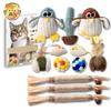 [Food Sanitation Law Compliant] Cat Toy Set, 12-Piece Set (Penguin Set) Includes Catnip, Feathers, Balls, and Mice