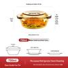 Жаропрочная стеклянная суповая миска Wuhe с крышкой
