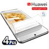 4PCSHuawei Hydrogel Screen Protector for Pura 70 Ultra 70 Pro Plus P60 Pro P50 Pro P40 Pro P30 Lite Nova 5T 8i 9 10 Mate 20 30 40 50 Pro