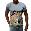 Summer Various Animal Pattern Men's T-shirt 3D Fashion Cool Style Printed T-shirt Hip Hop O-neck Casual Trendly Short Sleeve Tee