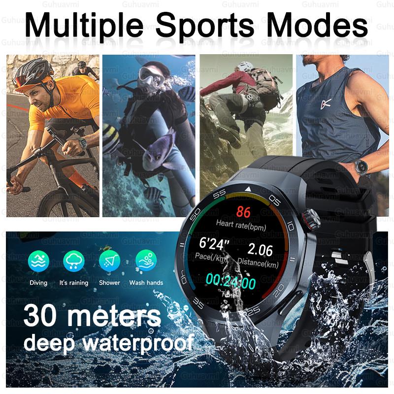 Новые умные часы с GPS-позиционированием для мужчин, 1,53-дюймовый AMOLED HD-экран, компас, датчик сердечного ритма, водонепроницаемость 3ATM, звонки, спортивные, деловые умные часы