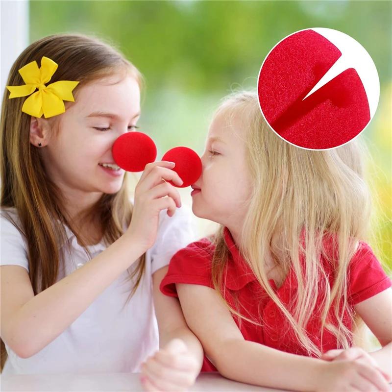 10-100 шт. Красные носы клоуна Поролоновые носы Цирковой магический реквизит Для Рождества Хэллоуина Комический костюм Вечеринка Взрослые Дети Украшение