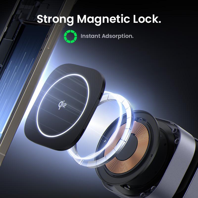 Qi2 25 Вт Магнитная беспроводная зарядная подставка 2-в-1 для iPhone 15 16 Pro Max/AirPods для быстрой зарядки MagSafe