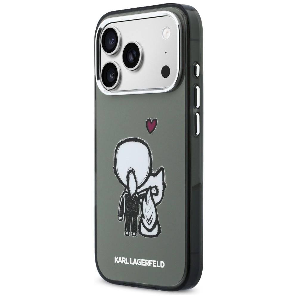 Karl Lagerfeld Karl & Choupette Back MagSafe Case for iPhone 17 Pro Max Black