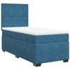 Maison Exclusive - Sommier à lattes de lit avec matelas bleu 90x200 cm velours
