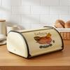 Metal Bread Box Construction Retro Bin Large Capacity Countertop Pastry Keeper for Dormitory,