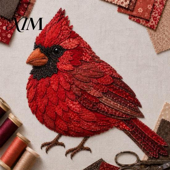 DIY Patchwork Hummingbird Project 3D Bird Kit, Owl Sewing Hand Stitching Learning Handmade Fabric Art Crafting Kit for Home Wall Decor