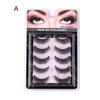 5 Pairs/Set Self-adhesive False Eyelashes Reusable Natural Look Wispy Fluffy Handmade Fake Lashes Strips Women Eye Makeup Tools
