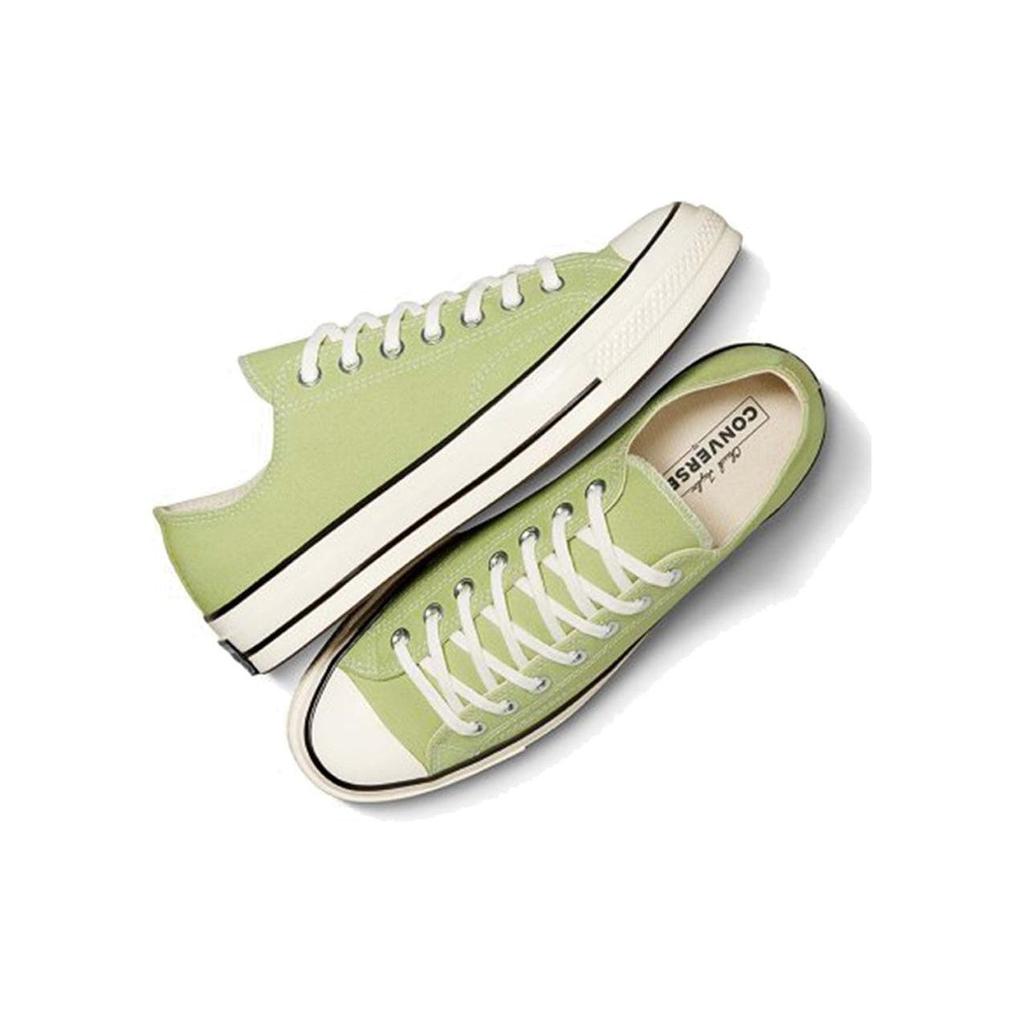 Converse Chuck 70 Vintage Canvas Low Vitality Зеленые кроссовки унисекс Egret Black A04587C