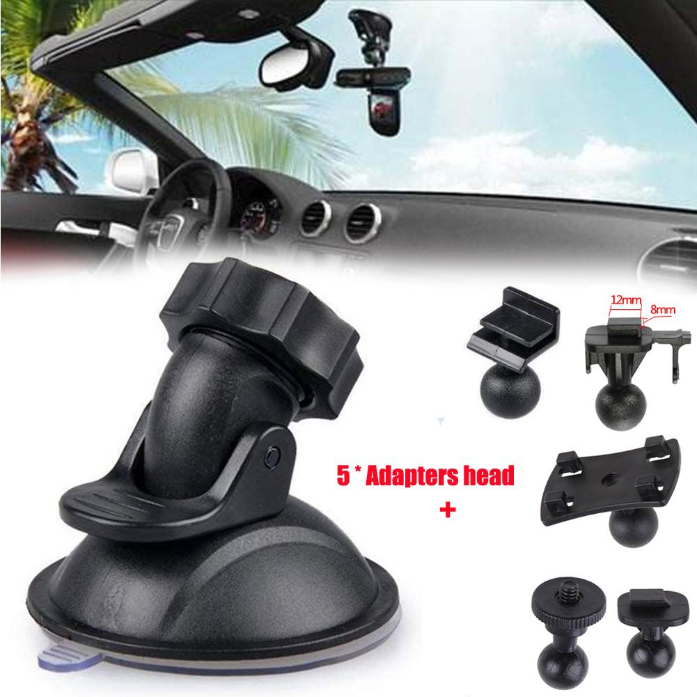Car Suction Cup Cam Holder Vehicle Video With 5 Types Adapter