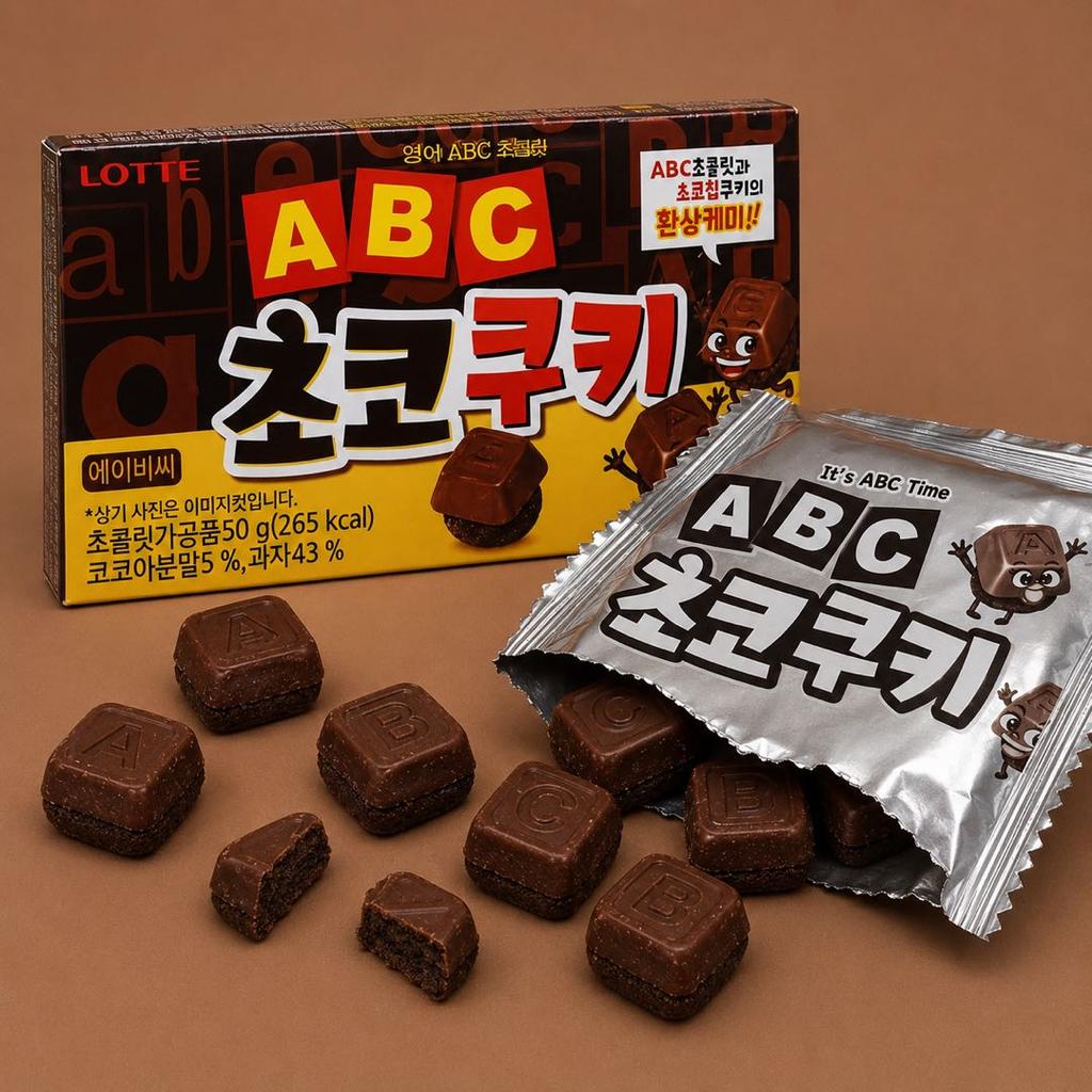 Шоколадное печенье Lotte ABC 50 г
