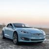 DQMN8 1/32 Tesla Model S 100D SUV Toy Car Model Diecast Alloy Metal Miniature Sound & Light Pull Back 1:32 Collection Gift For Boy Kid