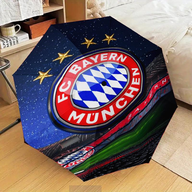1 шт. Складной зонт FC Bayern München с принтом, автоматический зонт 8-спицевый для путешествий, кемпинга, подарки для фанатов, рождественские подарки