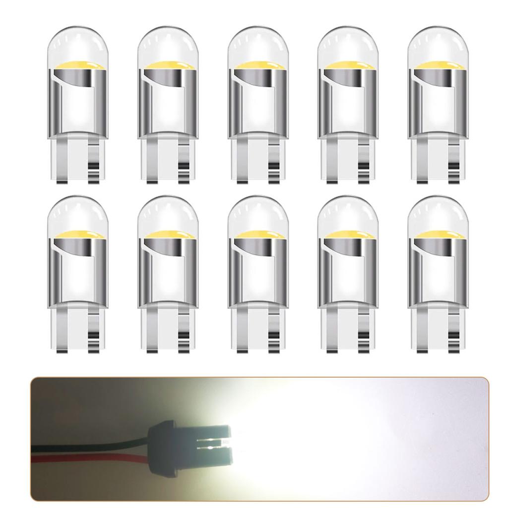 10PCS W5W T10 192 168 LED Car Small Bulbs Fully Transparent High Brightness Plug and Play Car Lights for Turn Signals Reading Bulbs 7