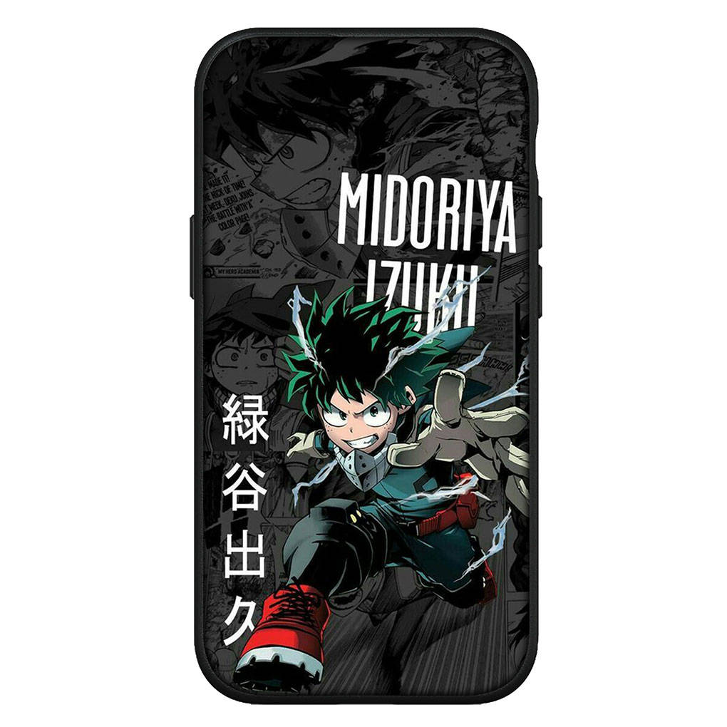 Чехол для iPhone 16 15 Xiaomi Redmi Note 14 13 12 11 Pro Max X 8 9 16e Samsung Galaxy S25 S24 S23 Moto OPPO Huawei My Hero Academia BNHA Phone Case