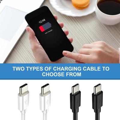 Устойчивый к изгибам кабель для зарядки USB C Type C - Type C Кабель питания 3A для быстрой зарядки iPhone 15 серии