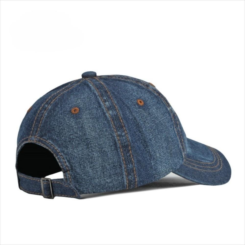 Solid Color Denim Hat Blue Snapback Hat New Denim Baseball Caps Women
