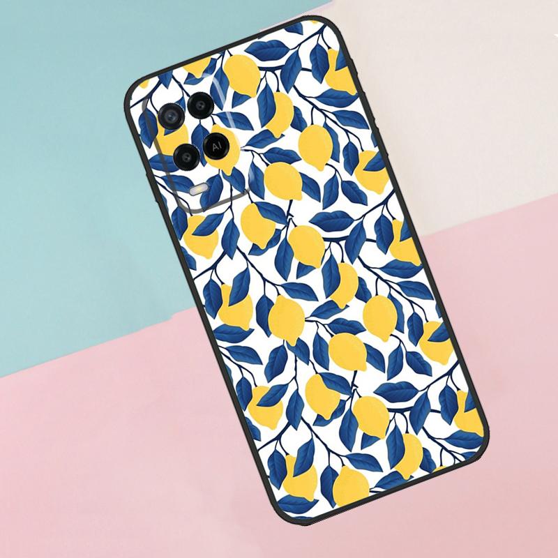 Летний Фруктовый Лимон Для Oppo A74 A94 A54 A80 A78 A98 A40 A60 A18 A38 A58 A15 A17 A77 A57S A16 A76 A96 Чехол для Телефона