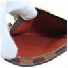 Auth LOUIS VUITTON Damier Clifton Pouch Brown Canvas Wristlet lv5616mb