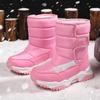 New Winter Outdoor Children Snow Boots Princess Elegant Girls Shoes Waterproof Girls Boys Snow Boots Kids Warm Plush Ankle Boots