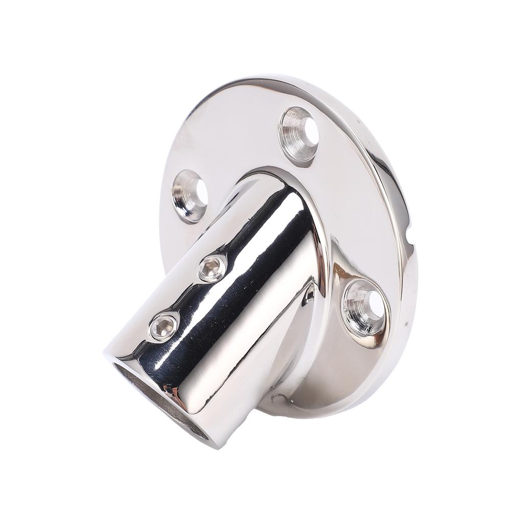 Boat Hand Rail Fitting Stainless Steel 45 Degree Round Base Tube Marine Hardware Flange Base Deck Railing