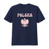 Polska T Shirt White Eagle Symbol Patriotic Polish Pride Falcon Heritage Cute Retro Design For Unisex Vintage Washed Soft