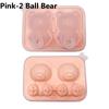 Cute Teddy Bear Silicone Ice Tray Splash Proof Easy to Demold with Storage Container Freezer Summer Kitchen Tool for Drink 6