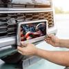 Front License Plate 6x12 Inches American Flag Eagle Patriotic Flag | Aluminum Metal Decorative Vanity Tag, 6x12 Inches 4 Holes Car Decor Accessory