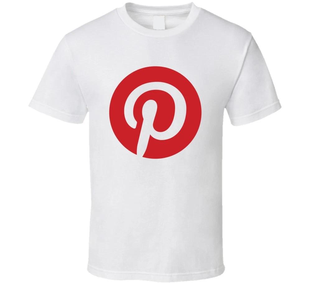 Иконка Логотип Pinterest Футболка Закрепляйте Любимые Картинки Приложения Техногик Футболки