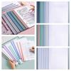 10pcs/set File Clip Holder Macaron Paper Folder Note Organizer Document Folder  School