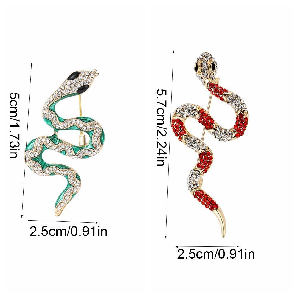 Блестящие броши-заколки с горным хрусталём, минималистичная брошь на лацкан в виде змеи, модная брошь со знаком зодиака Змея, для девочек