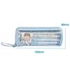 8 LAYERS Pen Bag Transparent Window Stationery Organizer Portable Pencil Case  Student Gift