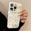 Корейский Ins Креативный Белый Милый Чехол для Телефона с Пятнистым Щенком Для iPhone 17 16 15 14 13 12 11Pro Max 17Air Mini 78Plus Сладкий Y2K Чехол