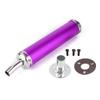 Stainless Steel Exhaust Muffler Silencer 20mm0.8in Modified Parts for 2 Stroke MotorcyclePurple