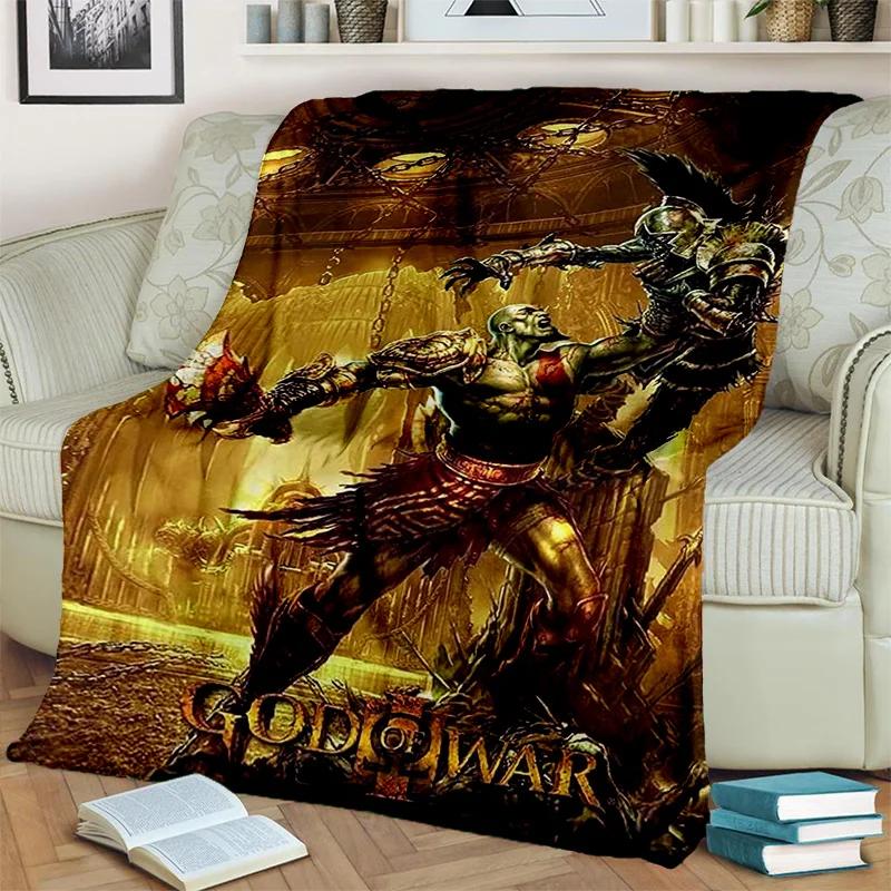 3D God of War Games Gamer Kratos HD одеяло, мягкое одеяло для дома, спальни, кровати, дивана, пикника, путешествия, офиса, одеяло, детское одеяло