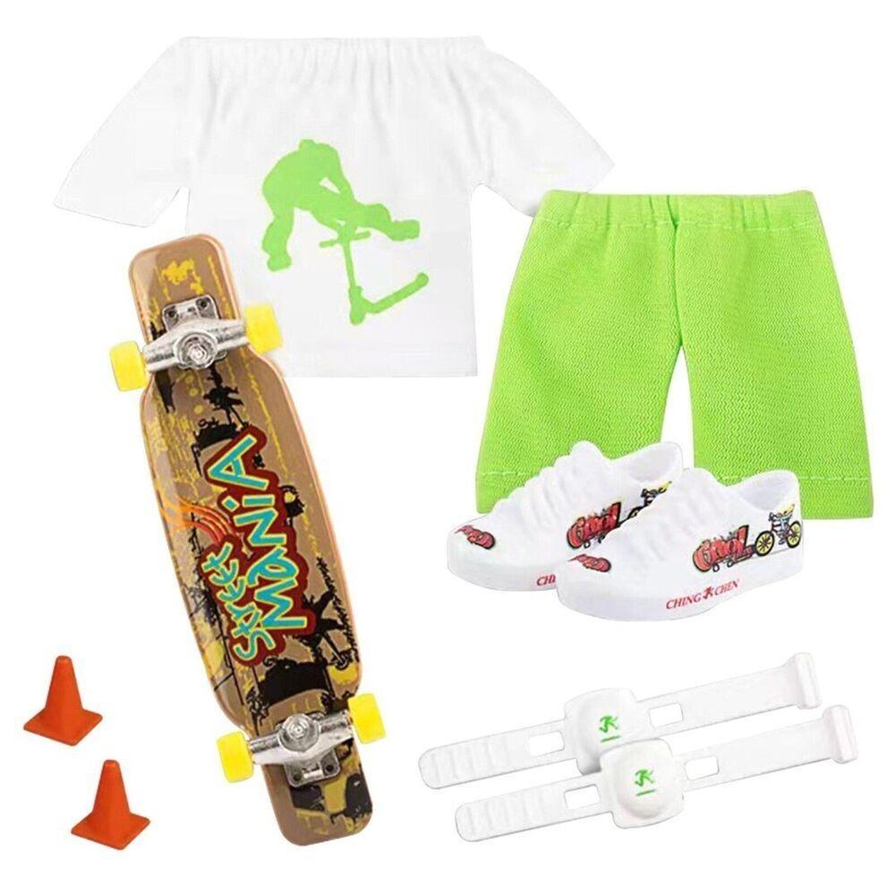 Shoes Finger Clothing Clothes Kit With Pants & Shoes Small Finger Skateboard Finger Scooter Set