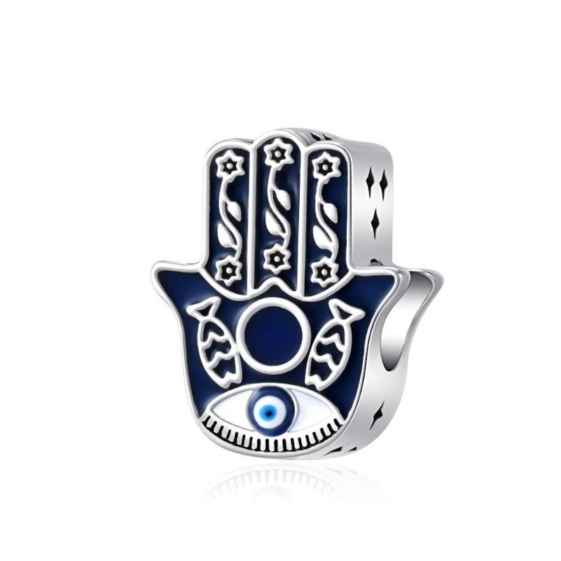 Copper Blue Series Turtle Owl Leaf Clouds Charm Bead Fit Original Pendant Bracelet Diy Jewelry Gift