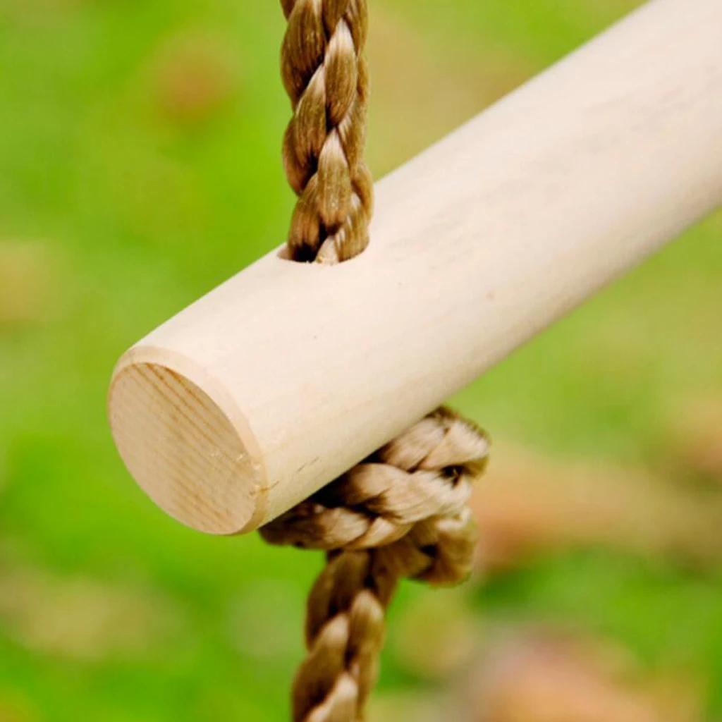 Детские активные игрушки для лазания Деревянная веревочная лестница 5 уровней используется как аксессуар для качелей Подходит для уличной игровой площадки, для внутреннего двора