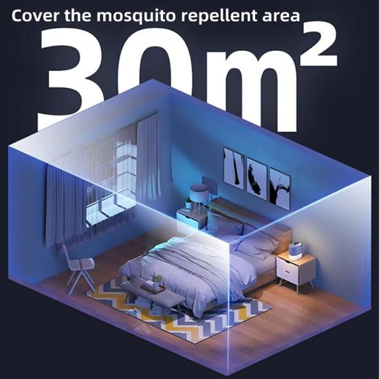 Indoor Mosquito Lamp Flying Insect Trap UAV Light Wide Coverage Range Low Noise Rechargeable Mosquito Zapper Fly Catcher