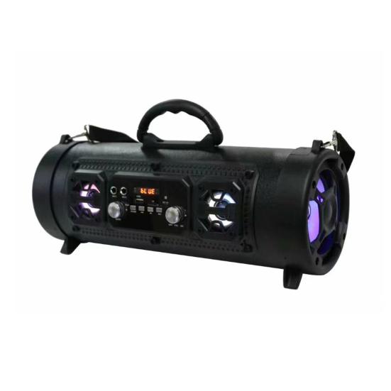 Bluetooth-совместимый динамик Портативный беспроводной динамик Аудио Радио Сабвуфер Громкий динамик с красочными световыми эффектами