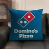 Аниме про еду D-Domino'S Чехол на подушку для пиццы Летняя дышащая льняная ткань Двусторонний принт Чехол на диванную подушку Домашний декор