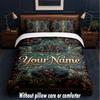 Decorative Artwork Theme Custom Text Or Name 3Pcs Bedding Set,1 Flat Sheet & 2 Pillowcases Personalized Home Bedding