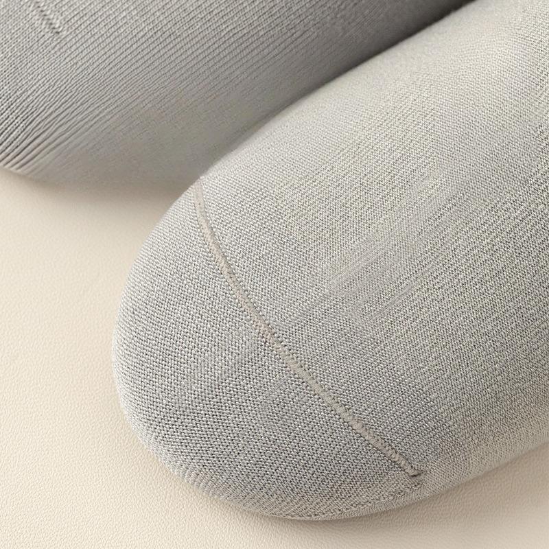 Men's Autumn Silk Anti-odor Mid-calf Socks, Antibacterial Modal Men's Long Socks, Loose-fitting Men's Autumn and Winter Socks