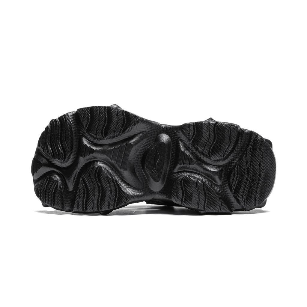 Li-Ning Soft Rebound Shock-Absorbing Wear-Resistant Breathable Thick-Soled Slippers and Sandals Women Footwear Black AGUU002-1