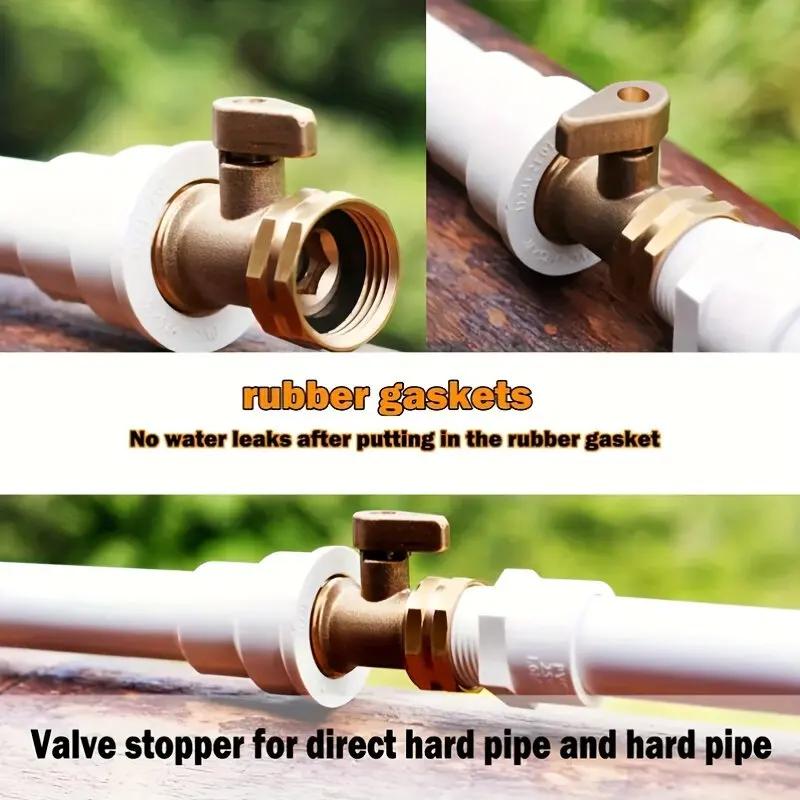 1PC Brass Garden Hose Single Way Ball Valve Garden Water Pipe with Switch Shut-off Valve 3/4Inch Hose Fitting