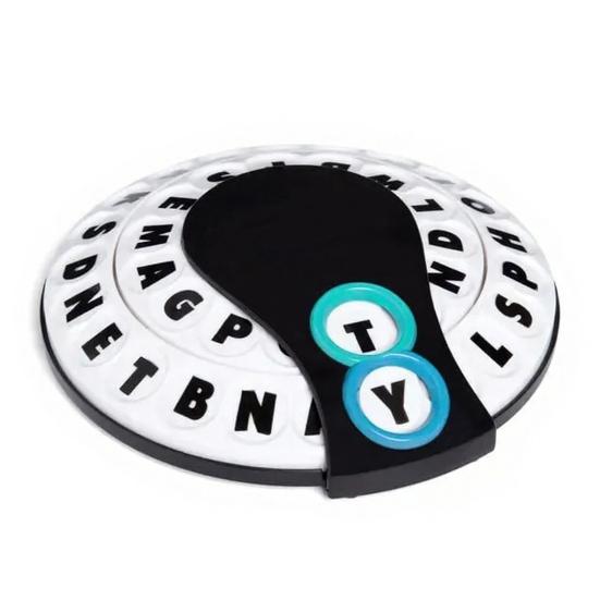 1/2 Sets Fast-Paced Think Words Game, Alphabet Wheel Family Board Game, Educational Multi-player Interactive Words Challenge Game for Kids Adults